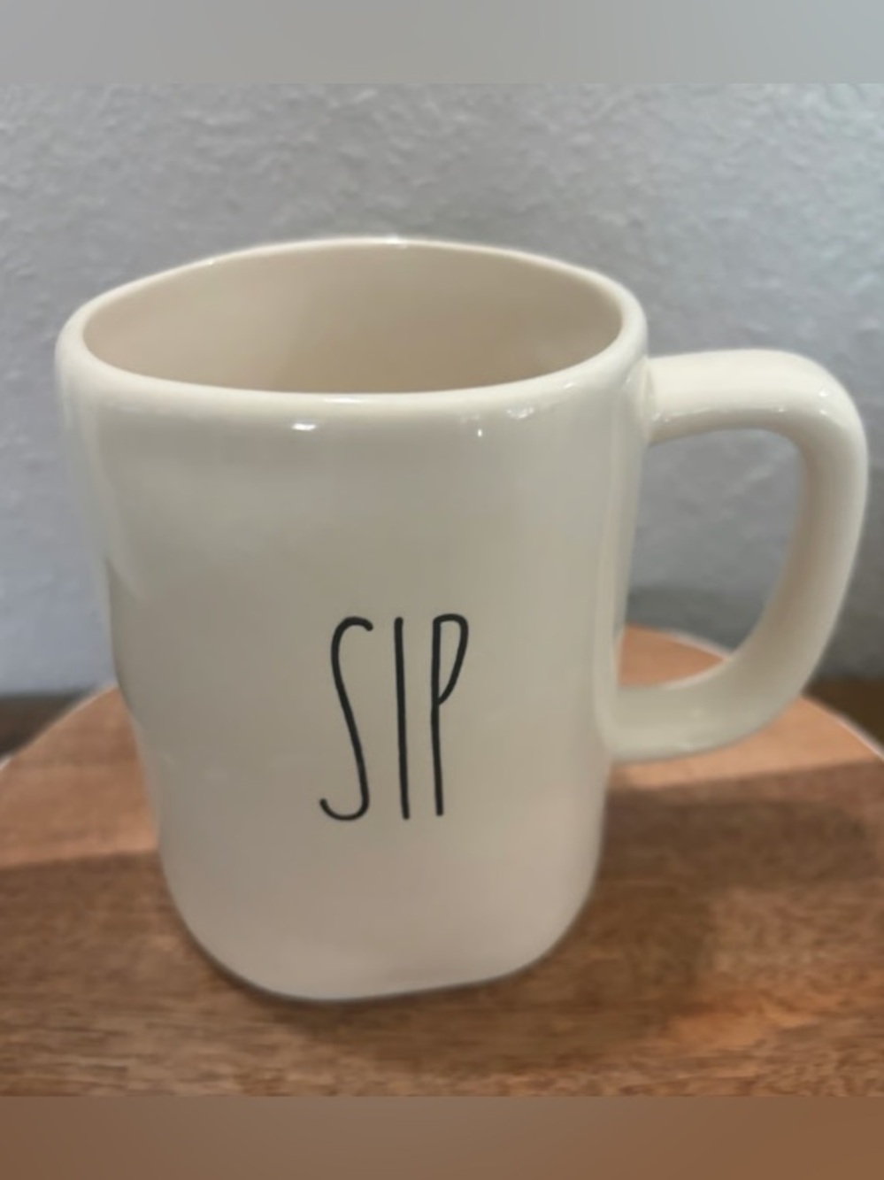 Cream Ceramic 'SIP' Coffee Mug - Minimalist Home Dining